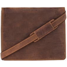 Коричнева шкіряна сумка через плече Visconti 16025 OIL TAN