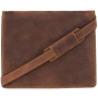 Коричнева шкіряна сумка через плече Visconti 16025 OIL TAN