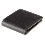 Чорний чоловічий шкіряний портмоне Visconti CR92 BLK Gator c RFID (Black)