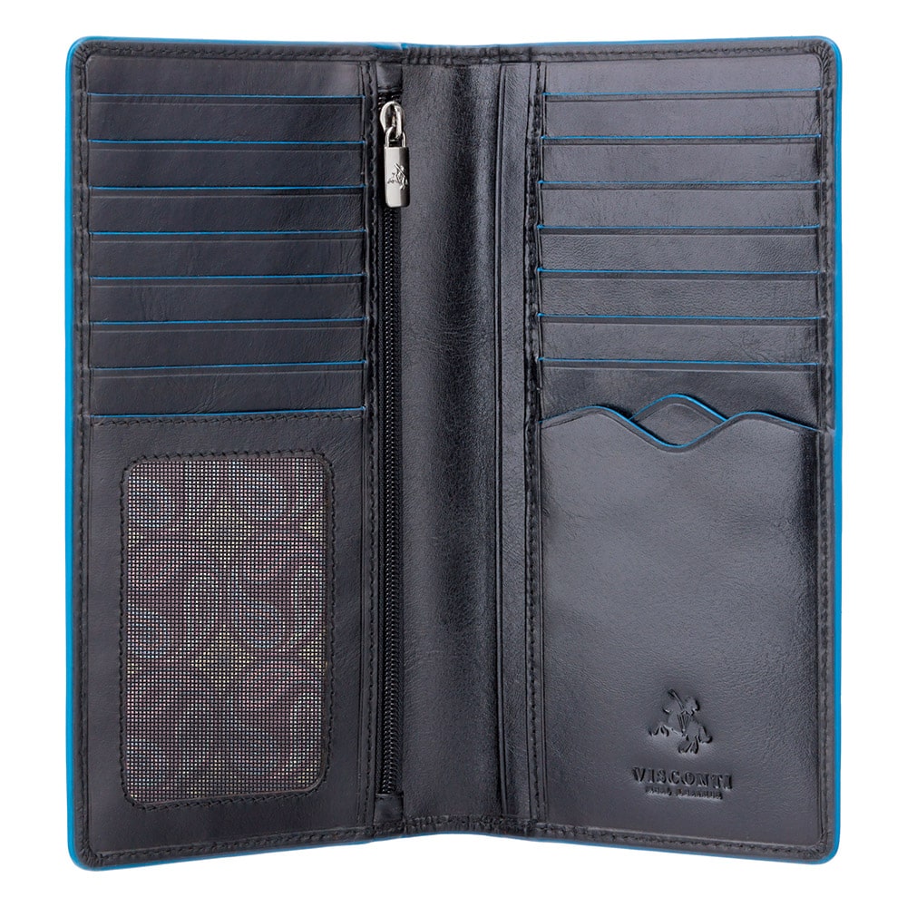 Чорний шкіряний портмоне Visconti ALP88 IT BLK