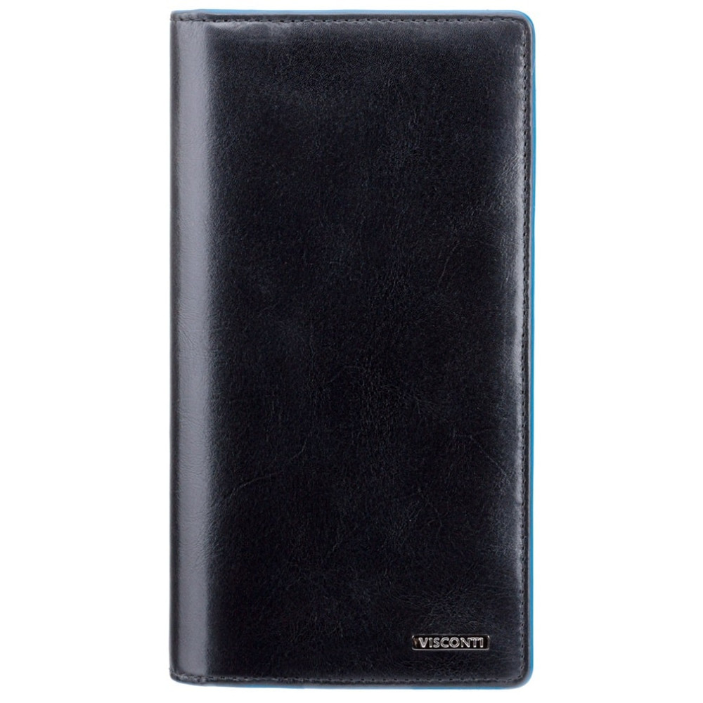 Чорний шкіряний портмоне Visconti ALP88 IT BLK
