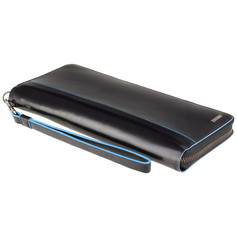 Чорний шкіряний клатч Visconti ALP89 IT BLK