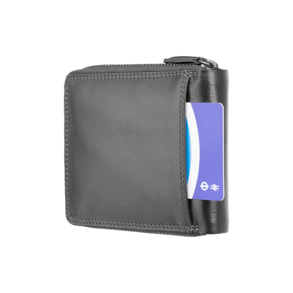 Чорний гаманець Visconti HT14 BLK Camden c RFID