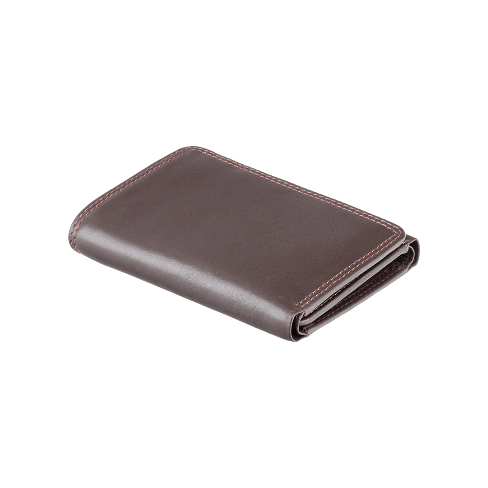 Темно-коричневий портмоне Visconti HT18 CHOC Compton з RFID