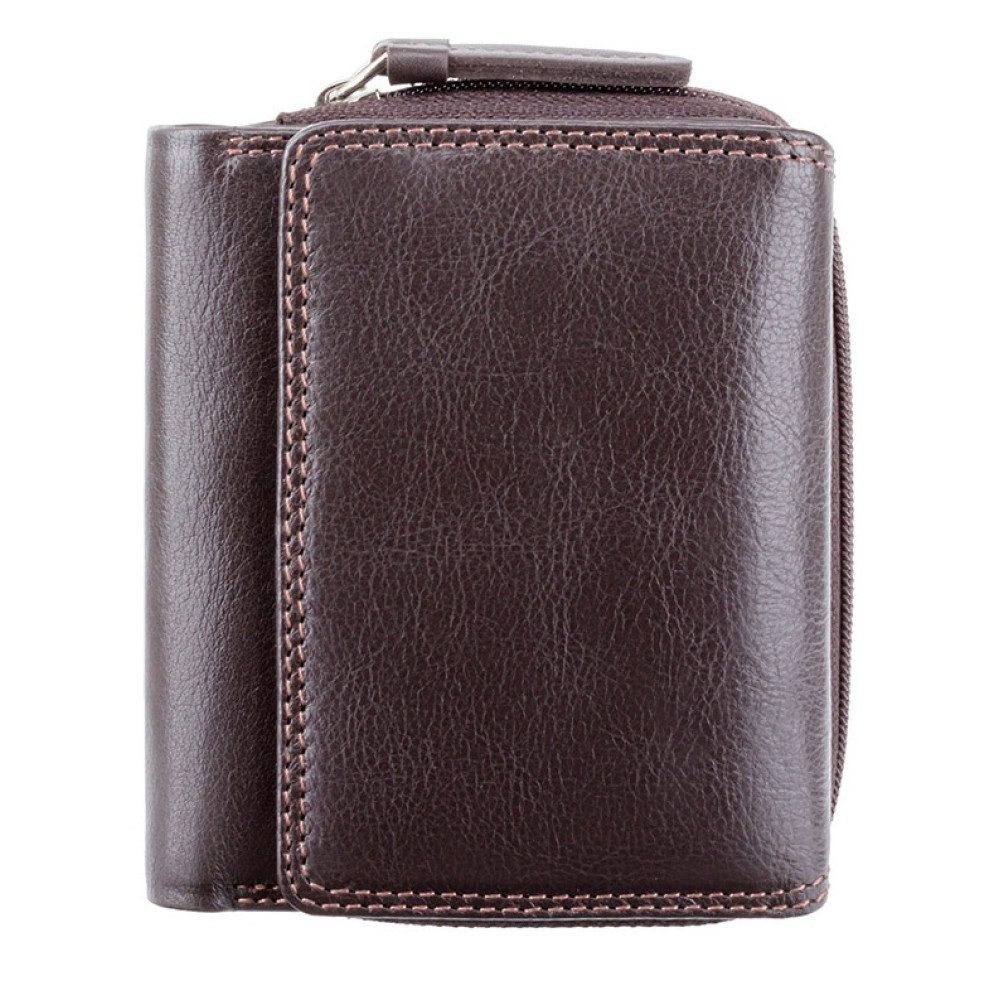 Темно-коричневий шкіряний гаманець жіночий Visconti HT30 CHOC Kew c RFID