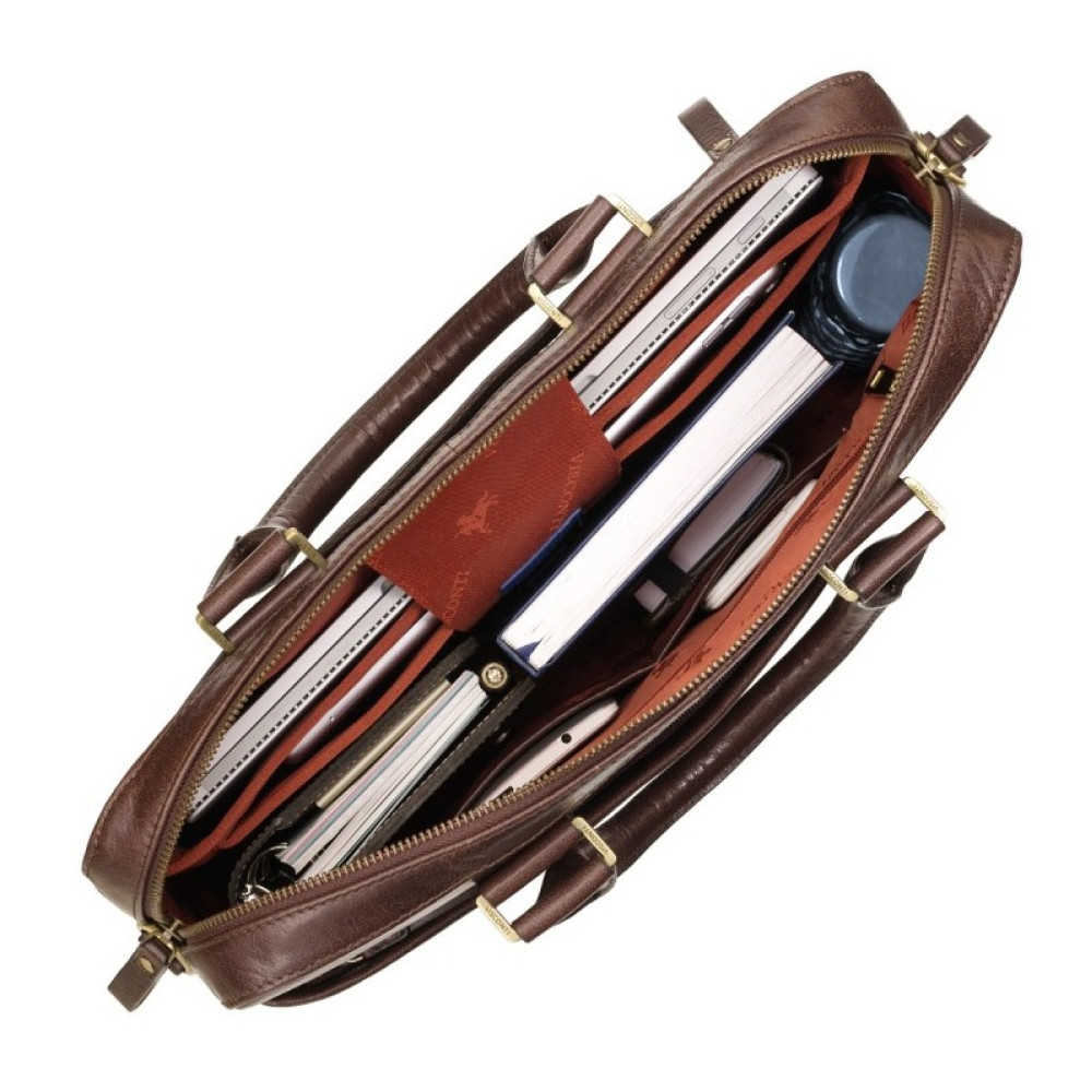 Коричнева сумка чоловіча Visconti ML34 BRN Victor
