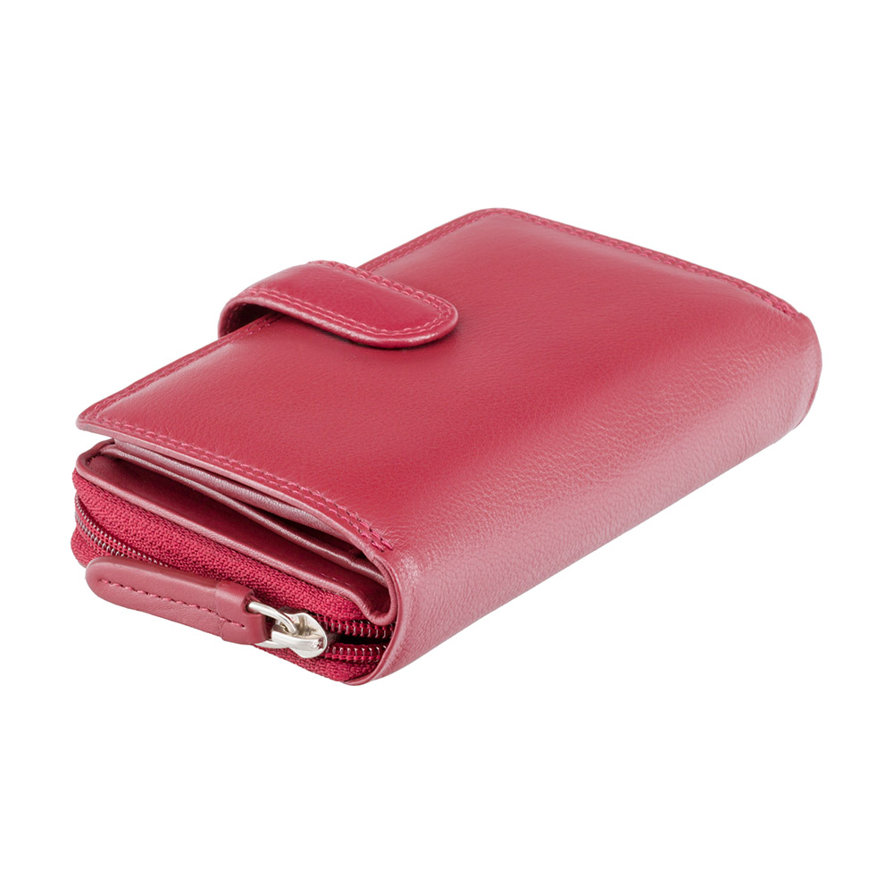 Червоний жіночий шкіряний Visconti HT33 RED Madame c RFID