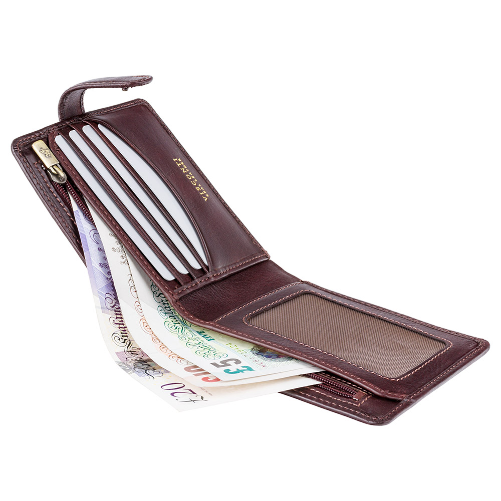 Темно-коричневий чоловічий гаманець Visconti TSC41 BRN Massa c RFID