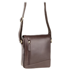 Коричнева шкіряна сумка через плече Visconti S7 BRN Bag