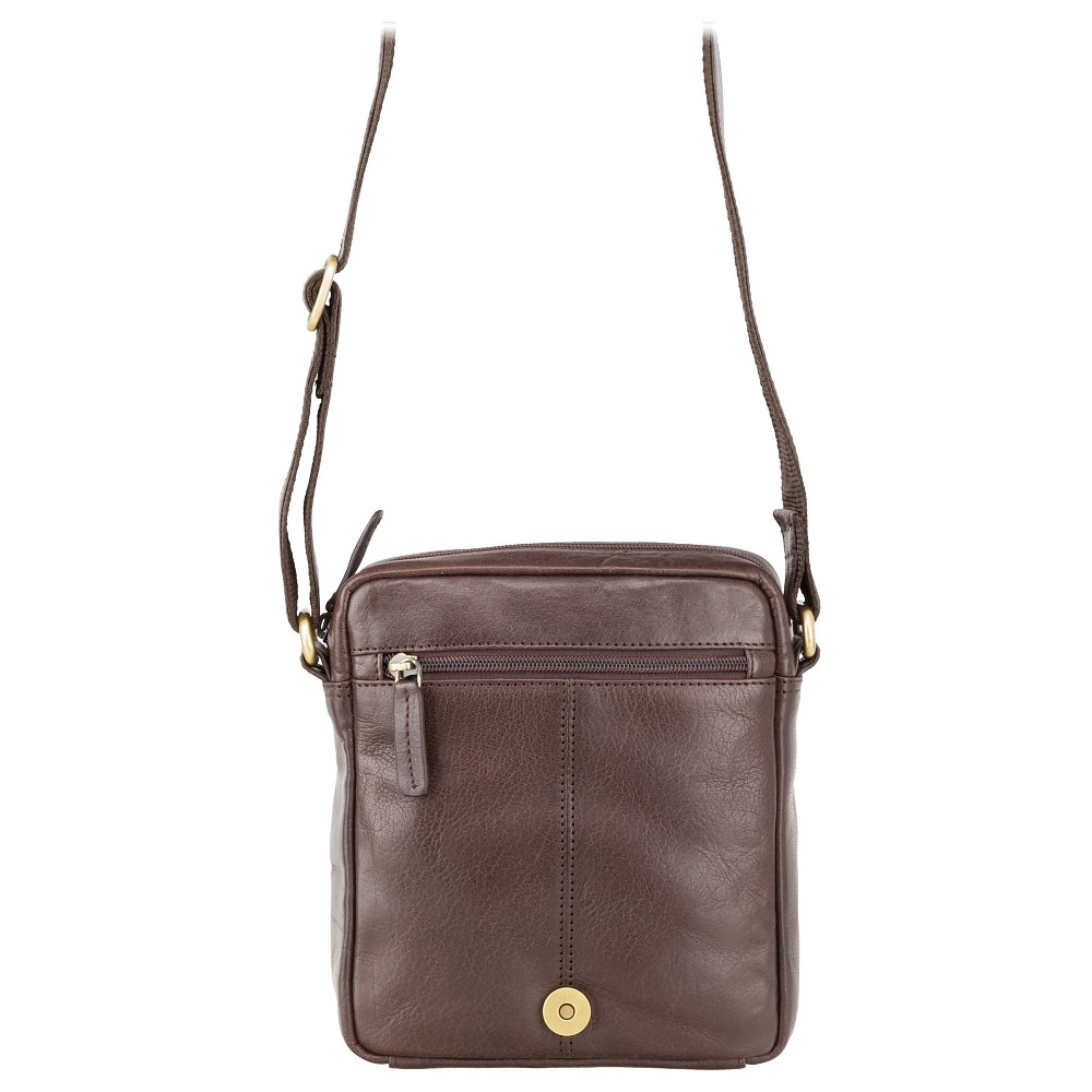 Коричнева шкіряна сумка через плече Visconti S7 BRN Bag