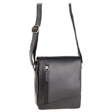 Чорна шкіряна сумка через плече Visconti S7 BLK Bag