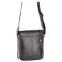 Чорна шкіряна сумка через плече Visconti S7 BLK Bag