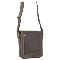 Темно-коричнева сумка через плече Visconti S7 OIL BRN Bag A5