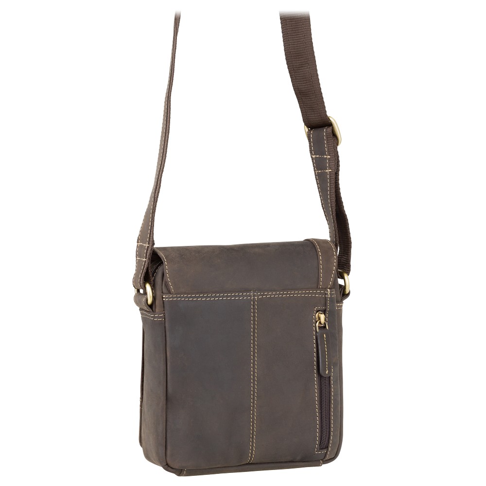 Темно-коричнева сумка через плече Visconti S7 OIL BRN Bag A5