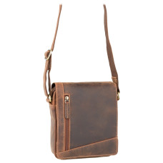 Коричневі шкіряні сумки через плече Visconti S7 OIL TAN Bag A5