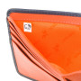 Синій шкіряний портмоне Visconti PLR72 ST/BL/OR Segesta c RFID