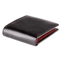 Чорний брендовий портмоне Visconti TR30 BLK/RED Raffle c RFID