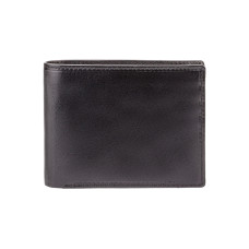 Чорний чоловічий шкіряний портмоне без клямки Visconti MZ4 IT BLK Lazio c RFID