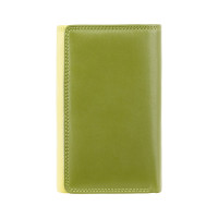 Зелений шкіряний гаманець Visconti RB43 LIME M Bora c RFID