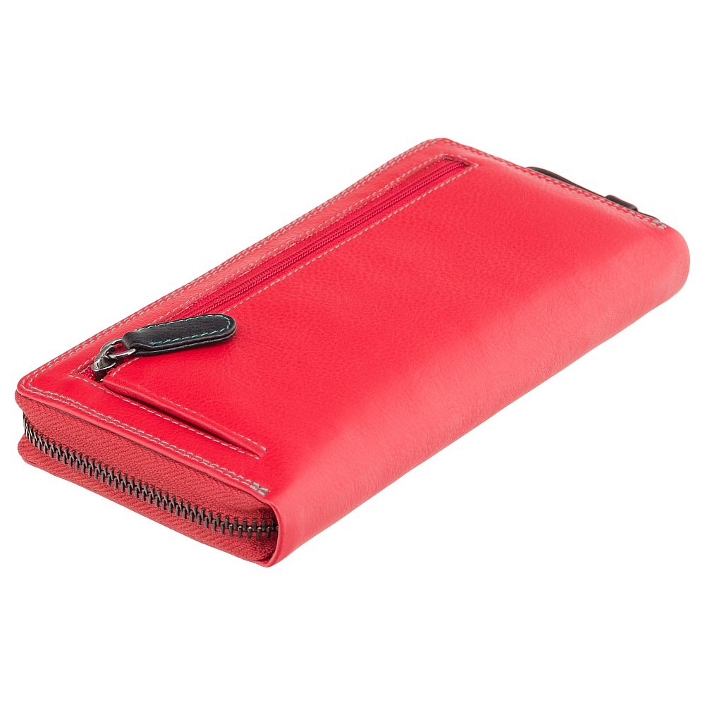 Жіночий гаманець червоного кольору Visconti SP79 RED M Violet c RFID