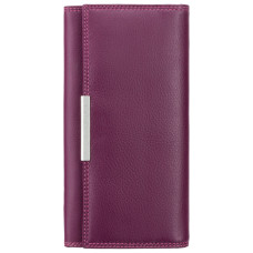 Зливовий шкіряний гаманець Visconti R11 PLUM M Paloma c RFID