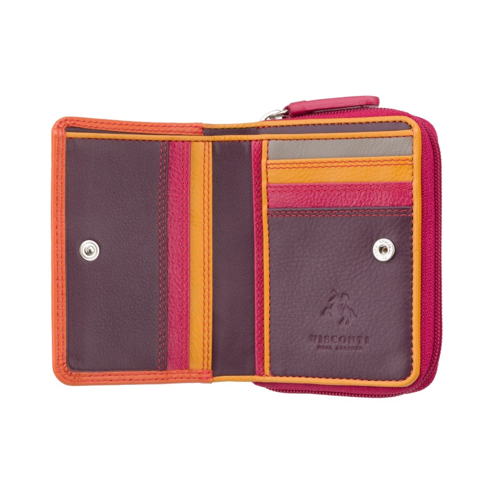 Помаранчевий жіночий гаманець Visconti RB53 BERRY M Hawaii c RFID