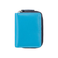 Голубий маленький гаманець з натуральної шкіри Visconti RB53 BLUE M Hawaii c RFID