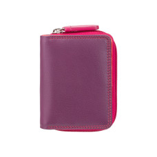 Фіолетовий шкіряний гаманець жіночий Visconti RB53 PLUM M Hawaii c RFID