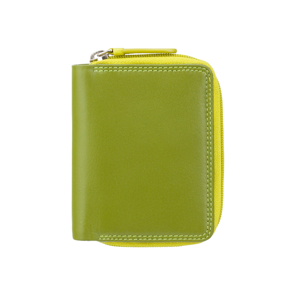 Зелений шкіряний гаманець жіночий Visconti RB53 LIME M Hawaii c RFID