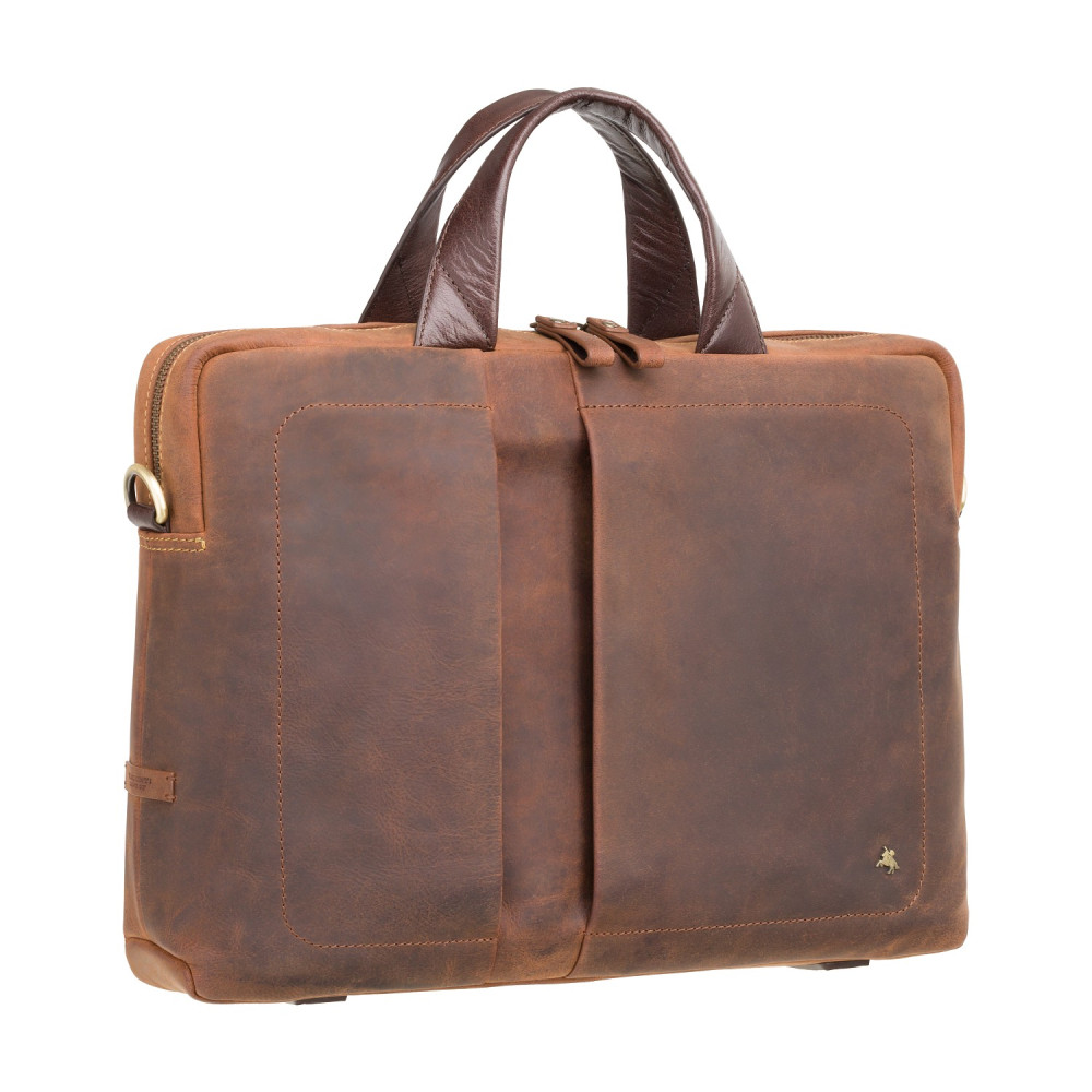 Коричнева вінтажна сумка під MacBook Visconti TC76 TAN Octo 13