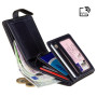 Гаманець чоловічий чорний із синім Visconti TR35 BLK/BLUE Atlantis c RFID (Black Blue)