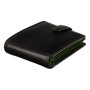 Гаманець чоловічий чорний із зеленим Visconti TR35 BLK/GRN Atlantis c RFID (Black Green)