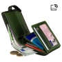Гаманець чоловічий чорний із зеленим Visconti TR35 BLK/GRN Atlantis c RFID (Black Green)