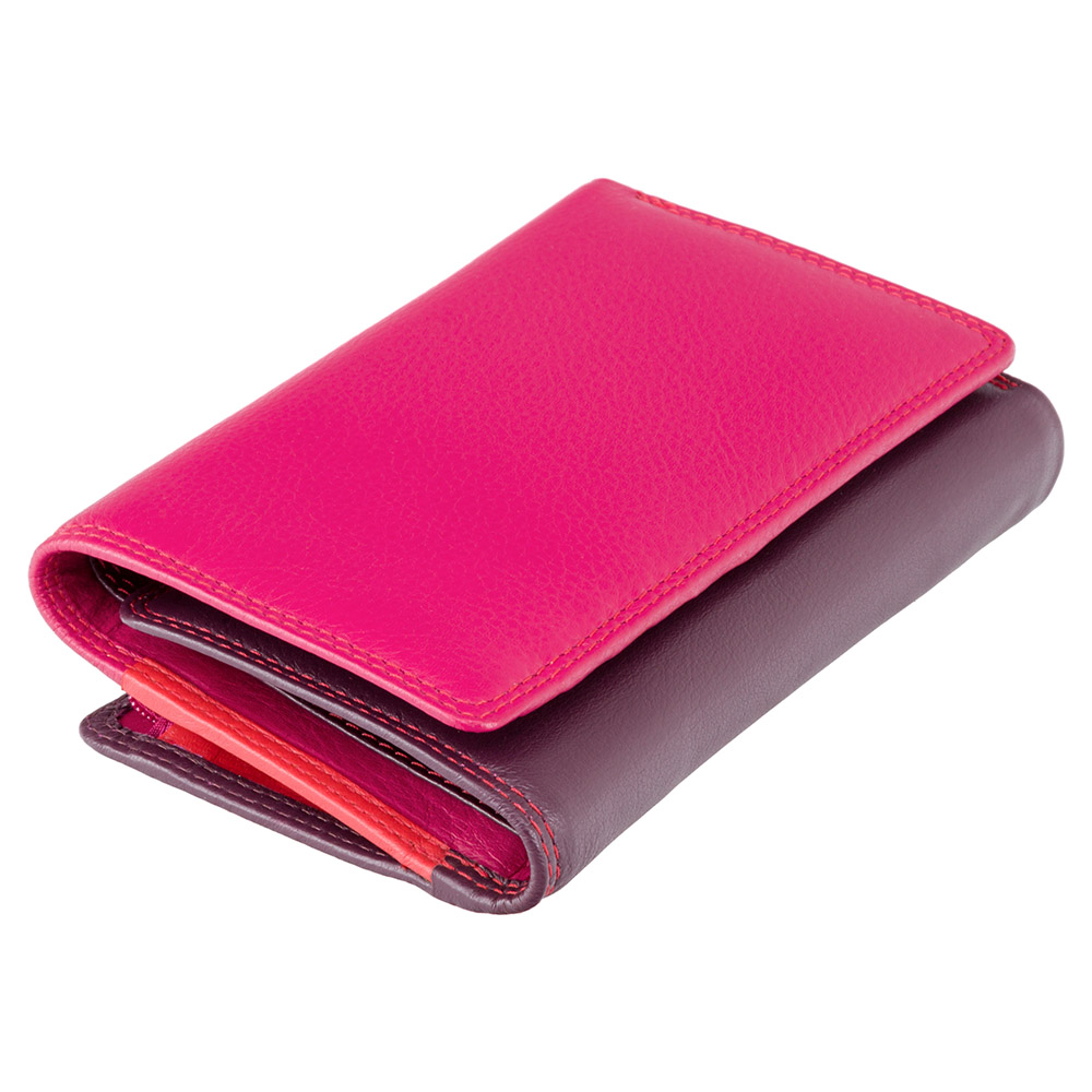 Гаманець жіночий рожевий Visconti RB43 PLUM M Bora RFID (Plum Multi)