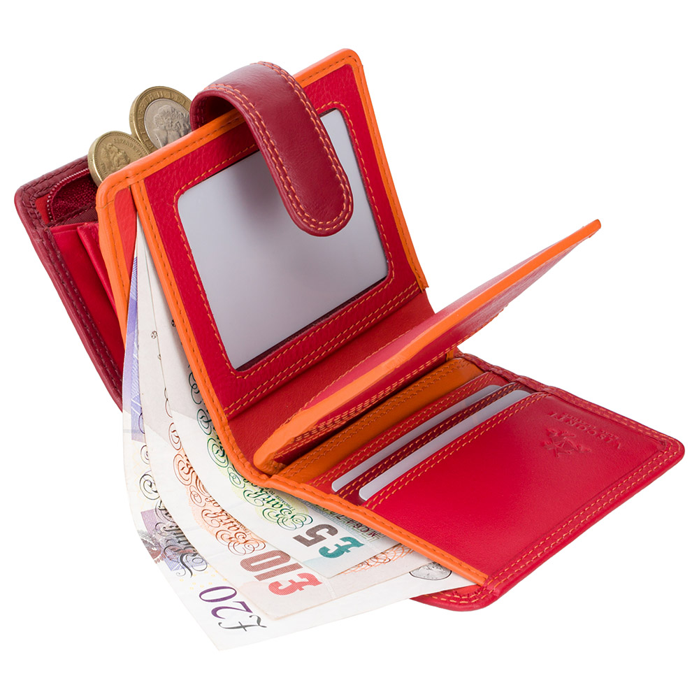 Червоний гаманець жіночий Visconti RB40 RED M Bali RFID (Red Multi)