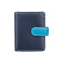 Блакитний гаманець жіночий Visconti RB40 BLUE M Bali RFID (Blue Multi)