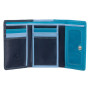 Голубий жіночий гаманець Visconti RB39 BLUE M Biola c RFID (Blue Multi)