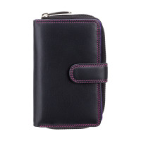 Стильний гаманець жіночий Visconti R13 BLK/BERRY Carmelo c RFID (Black Berry)