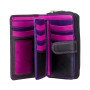 Стильний гаманець жіночий Visconti R13 BLK/BERRY Carmelo c RFID (Black Berry)