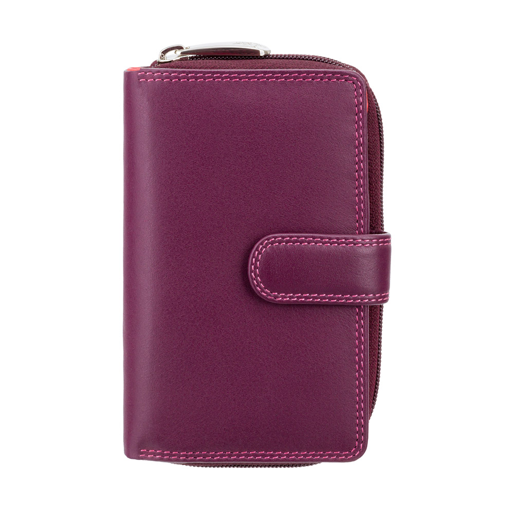 Фіолетовий гаманець жіночий Visconti R13 PLUM M Carmelo c RFID (Plum Multi)