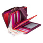 Фіолетовий гаманець жіночий Visconti R13 PLUM M Carmelo c RFID (Plum Multi)