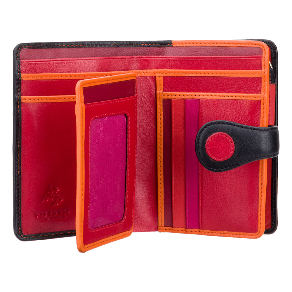 Гаманець жіночий середнього розміру Visconti P1 BERRY Saturn RFID (Verry Berry)