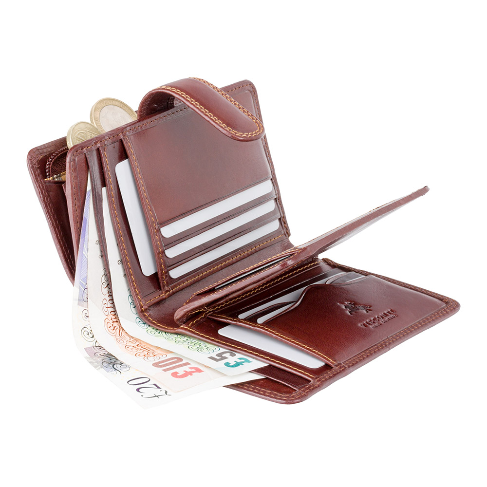 Жіночий шкіряний портмоне Visconti MZ11 IT BRN Venice з RFID (Italian Brown)