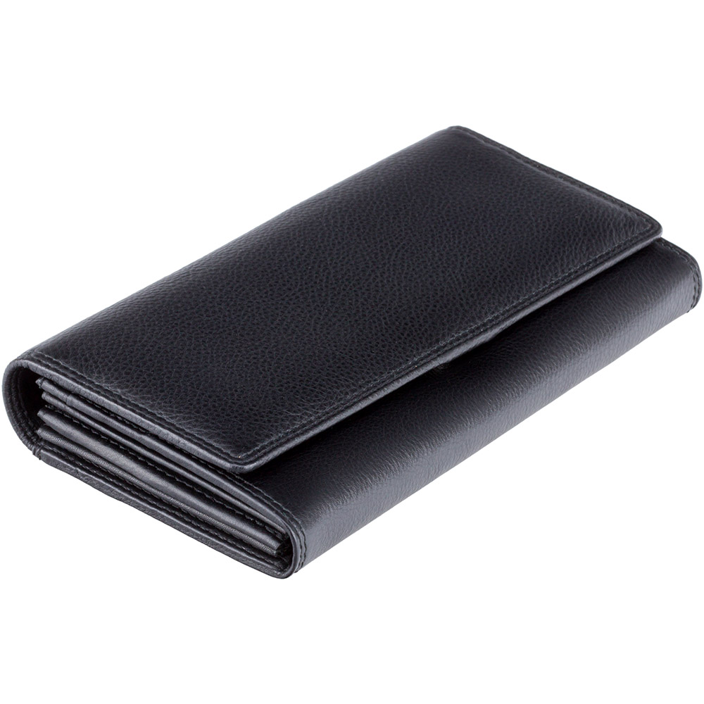 Великий жіночий гаманець на магніті Visconti HT35 BLK Buckingham RFID (Black)