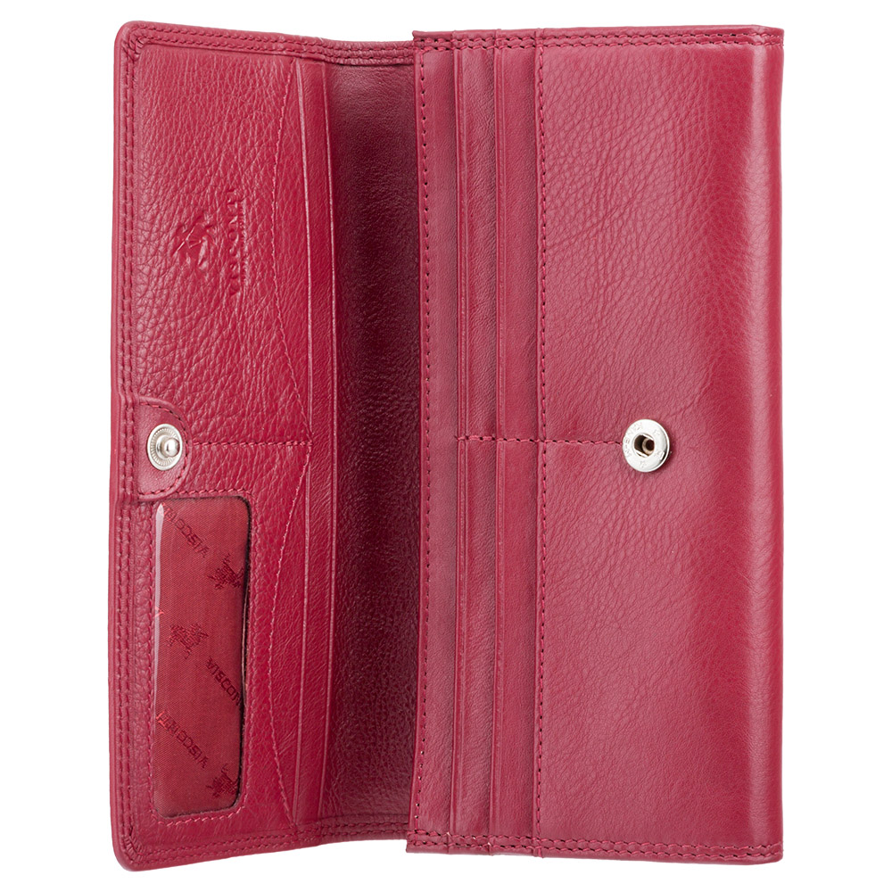 Червоний гаманець великого розміру Visconti HT35 RED Buckingham c RFID (Red)