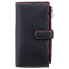 Стильний жіночий гаманець із натуральної шкіри Visconti CD23 BLK/RED Jade (Black Red)