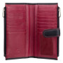 Стильний жіночий гаманець із натуральної шкіри Visconti CD23 BLK/RED Jade (Black Red)