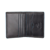Чорний маленький чоловічий гаманець Visconti ALP84 IT BLK Smith (Italian Black)
