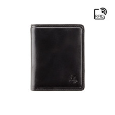 Чорний маленький чоловічий гаманець Visconti TSC39 BLK Xavi RFID (Black)
