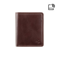 Простий маленький чоловічий портмоне Visconti TSC39 BRN Xavi c RFID (Brown)